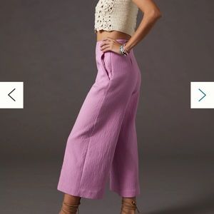 NWT Maeve pin tucked wide wide leg lilac pants size 0